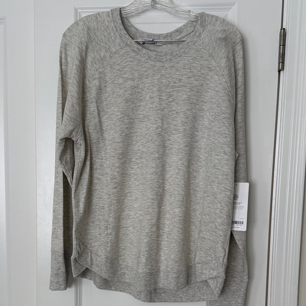 Athleta Gray Long Mindset Sweatshirt